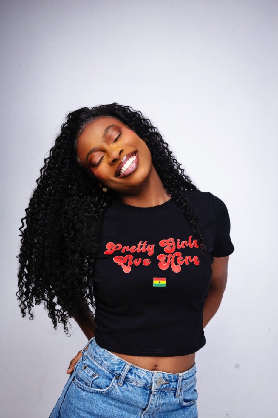 Pretty Girls Live Here black crop top