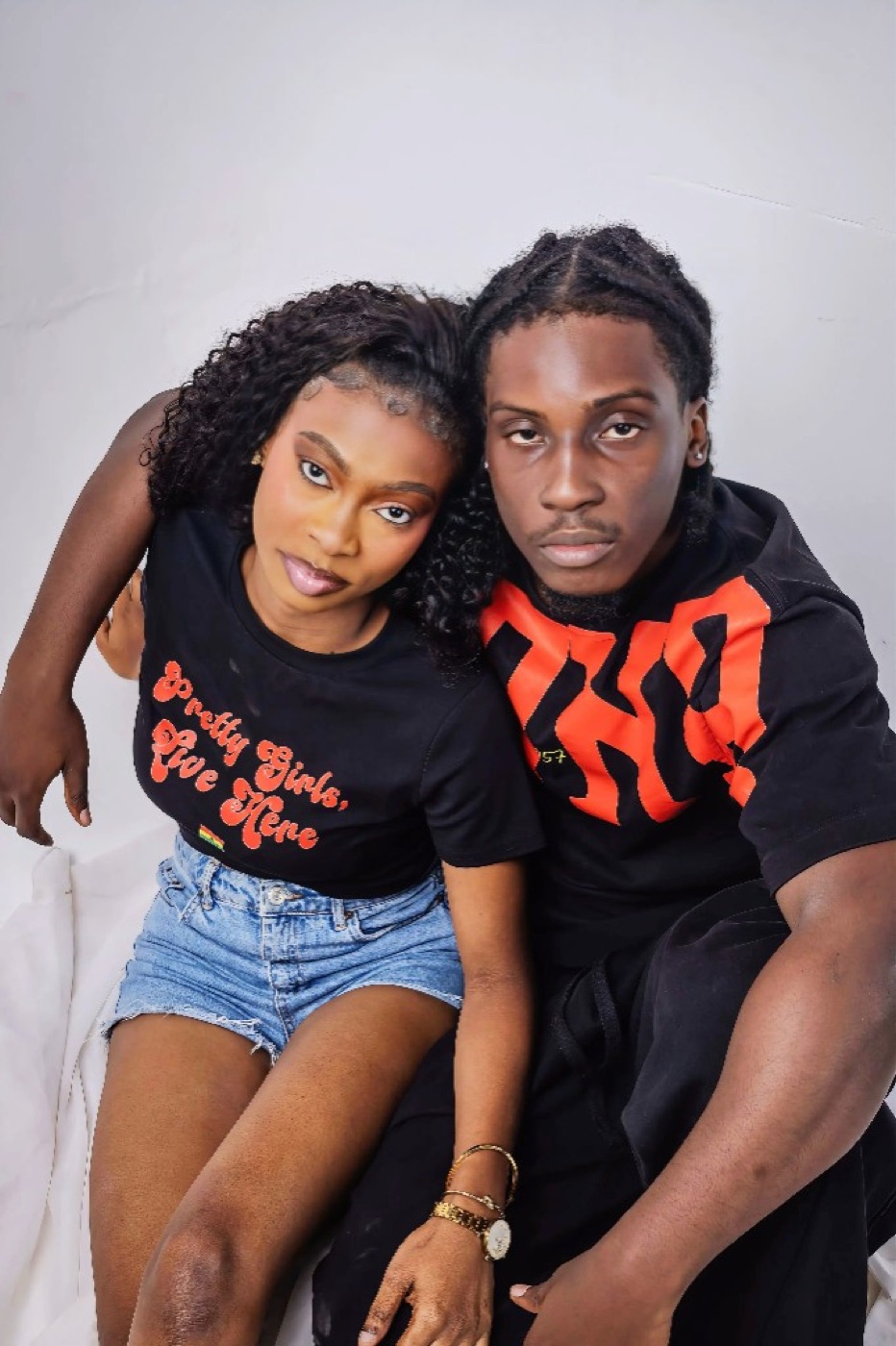 Pretty Girls crop top and Ghana 1957 tee
